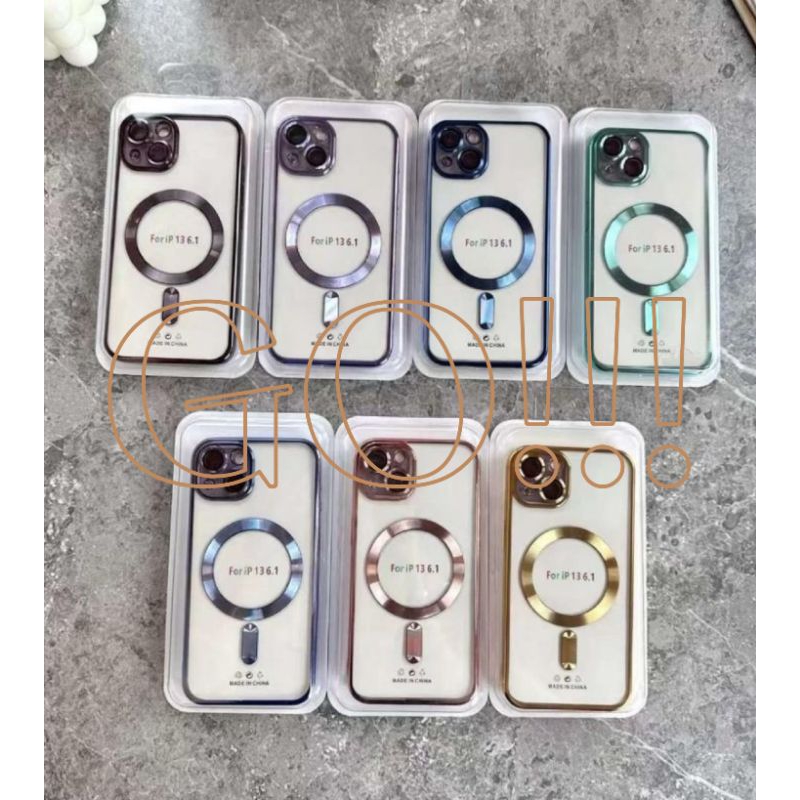 Magsafe Clear Case Warna Unik IPHONE 13 - 14 Premium