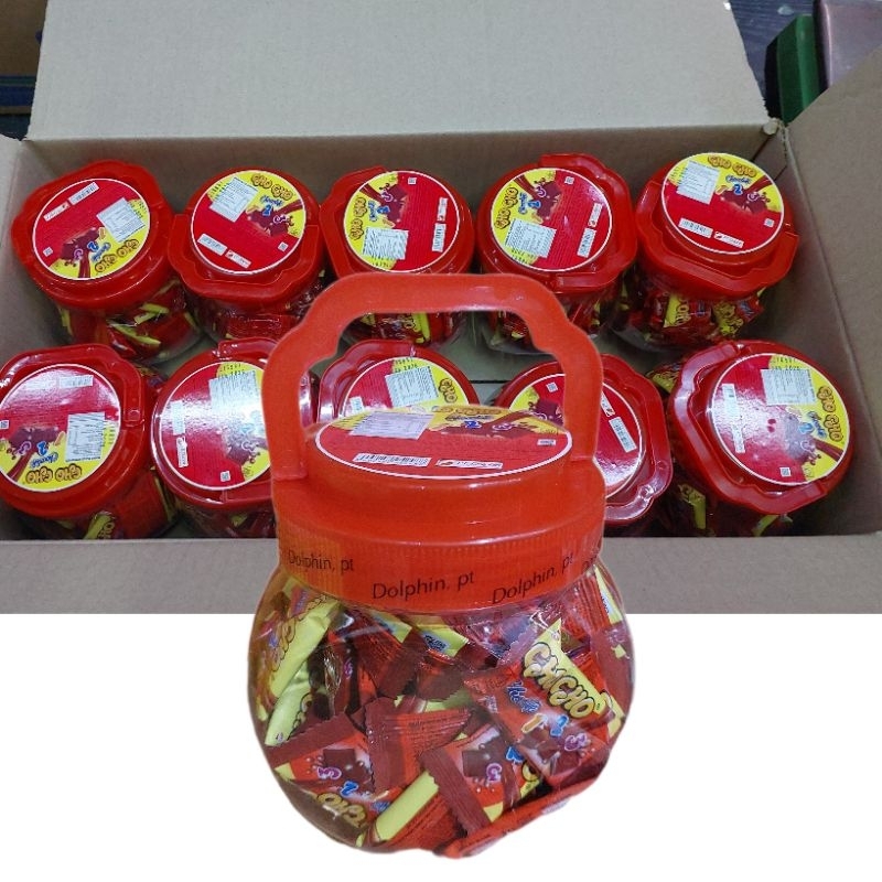 

Sekarton Cho Cho Chocolate 10 Toples Isi 60pcs Chocho Dolpin Coklat Satuan Grosir