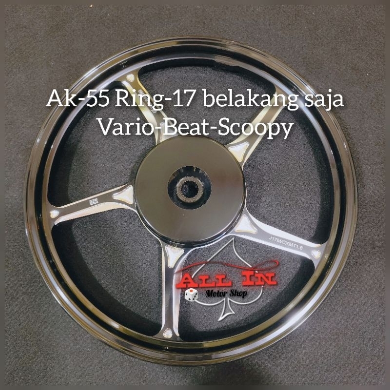Velg vnd ak55 satuan depan & belakang harga 1pcs depan uk 140x17 belakang 160x17