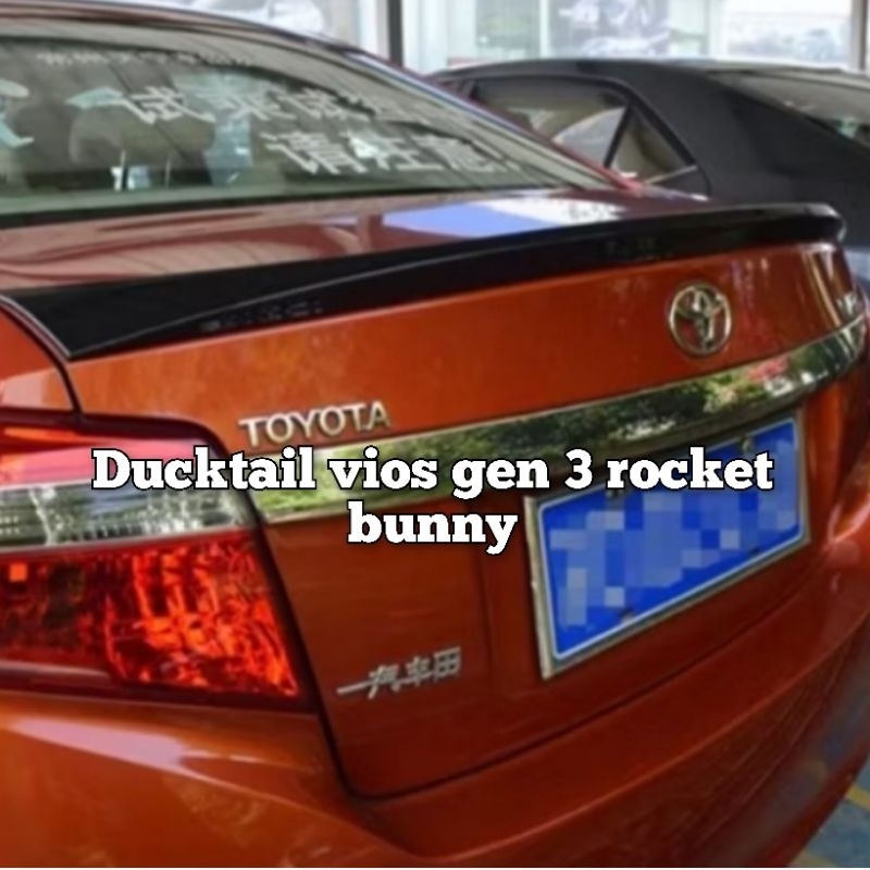 Ducktail Vios Gen 3 Rocket Bunny - Spoiler Plastik ABS
