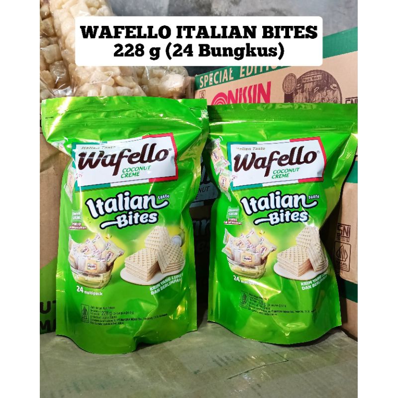 

wafelo Italian bites pouch isi 24 pcs 228 gram