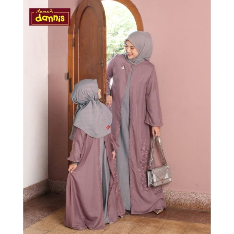 Dannis d'Vienna Mom and Girl Sale Baju Couple Dress Kondangan Baju Muslim Wanita Dewasa Gamis Ibu da