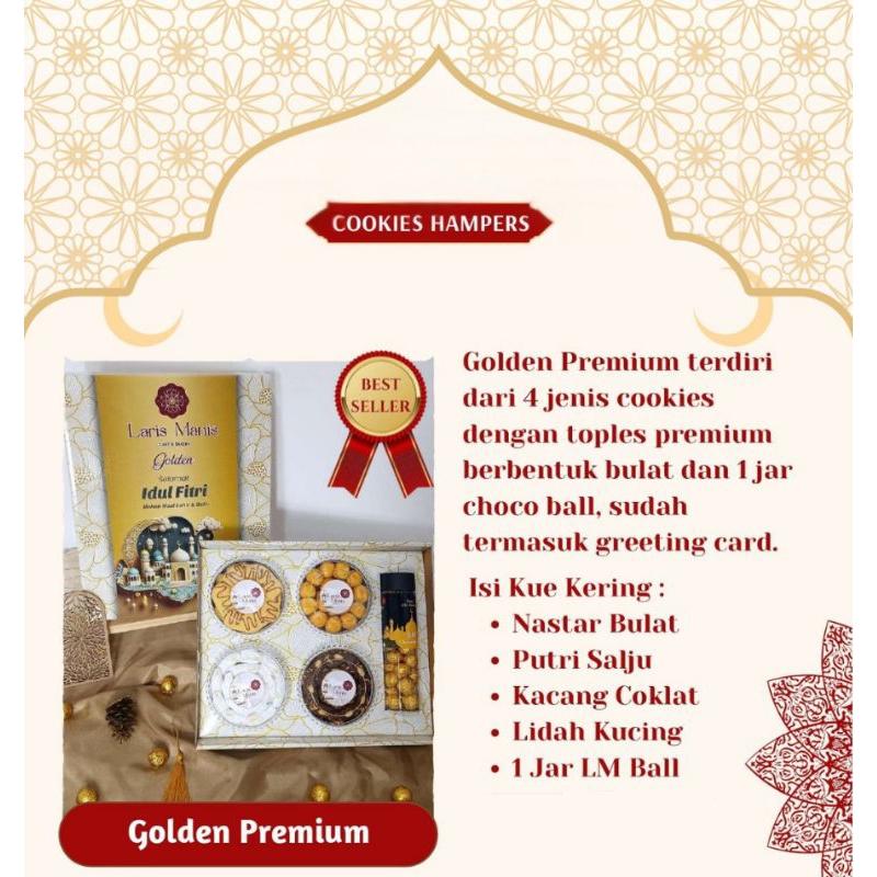 

HAMPERS PAKET KUE LEBARAN PREMIUM PREMIUM TERMURAH - GOLDEN PREMIUM