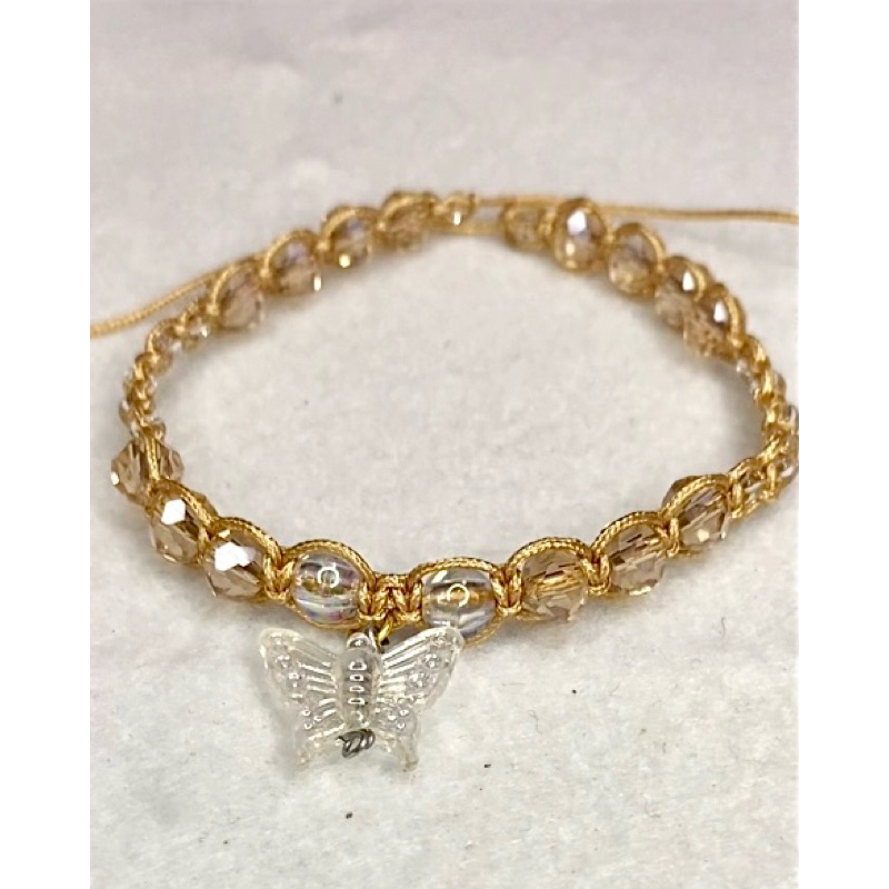 gelang kristal emas serut