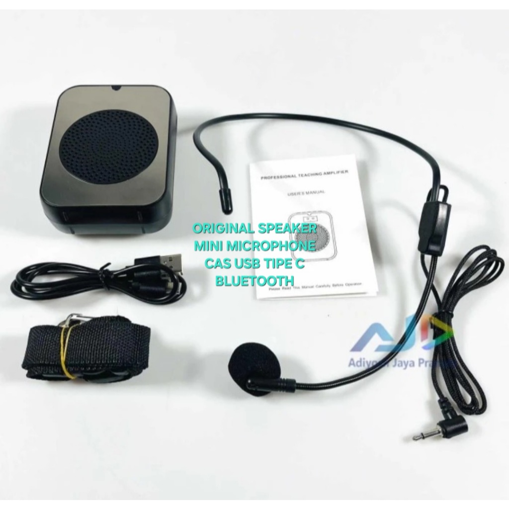 T16  TOA MEGAPHONE SPEAKER BLUETOOTH MIC MINI SPEKER USB TIPE TYPE C SPK MIK MIX CAS CHAS KARAOK