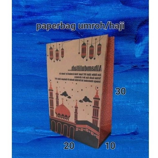 

paperbag umroh/haji (20×10×30) isi 12 pc