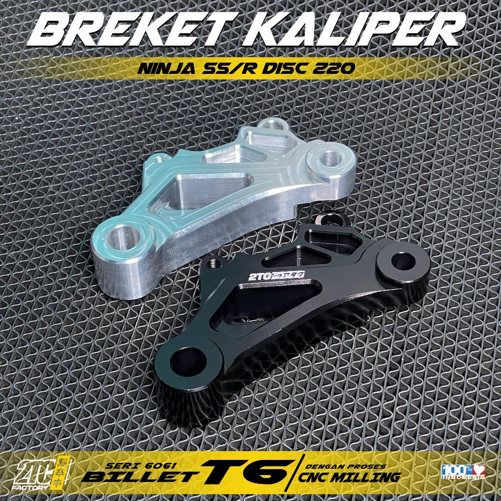 BREKET BELAKANG NISSIN 2P NINJA R/SS CNC BAHAN ALUMUNIUM BILLET T6 Disc 220mm
