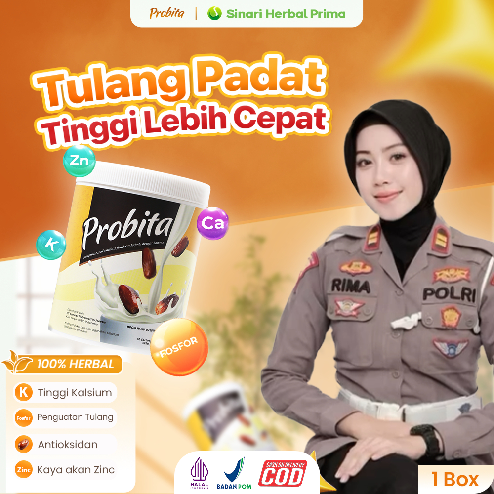 

2 Box Probita - Susu Kurma Peninggi Badan Rekomendasi untuk Pendaftaran CASIS/TNI/Polri - 2 Box 500 gram