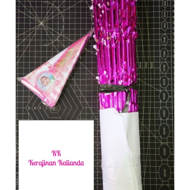 bambu aqiqah + kartu nama  / bendera aqiqah