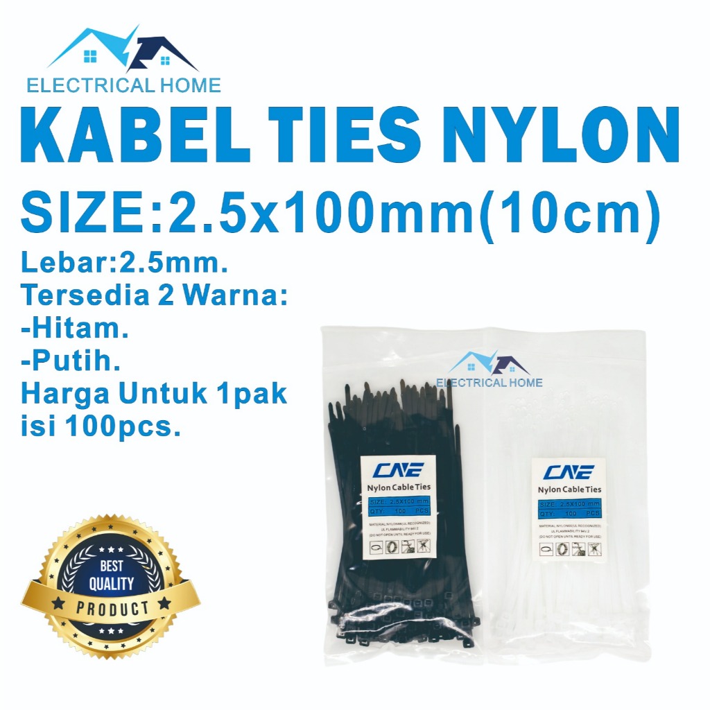

Kabel Ties 2.5x100 (10CM)