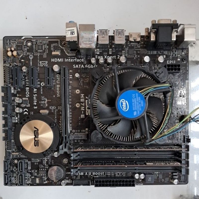 Motherboard Asus H97m-E+prosesor core i5-4670+Ram 8gb