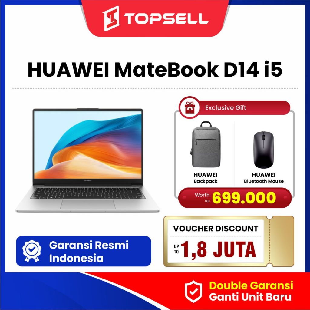 Laptop Huawei Matebook D14 I5 - Gen 12 I 13 8GB 256GB