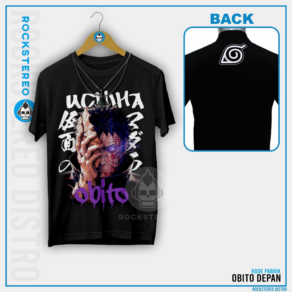 KAOS ANIME DISTRO -[ BORUTO / SASUKE / KAWAKI / NARUTO / ITACHI ]-- OBITO