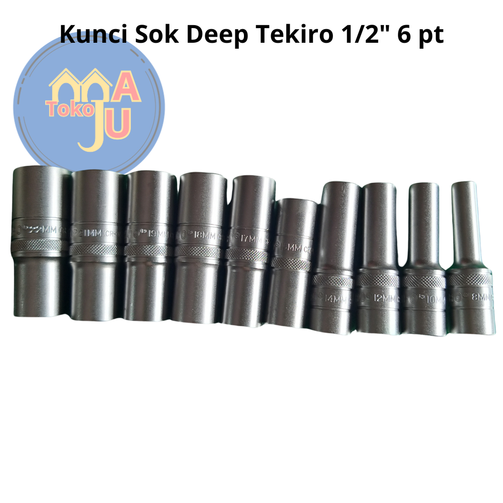 [ECER] Kunci Sok Deep / Mata Sok Panjang TEKIRO 8-22mm