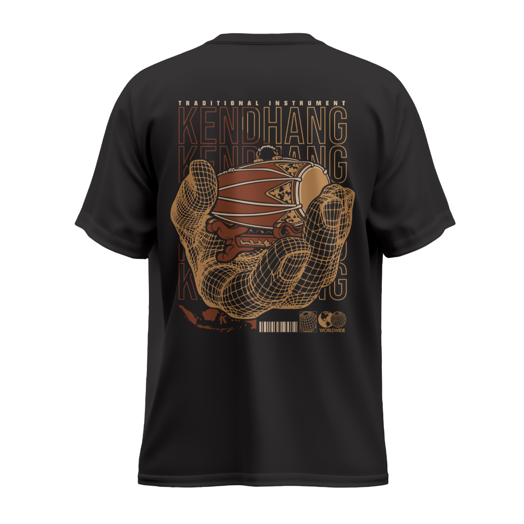 Kaos Kendhang Alat Musik Tradisional Indonesia