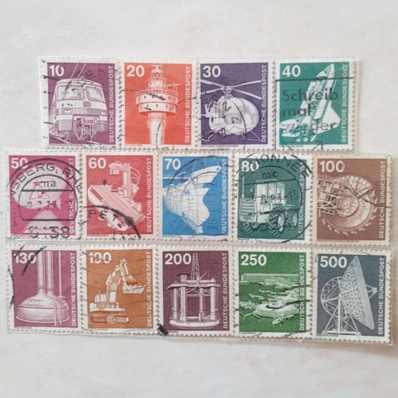 

Perangko Jerman Industry and Technology Definitives Tahun 1975-1982 set 14pcs