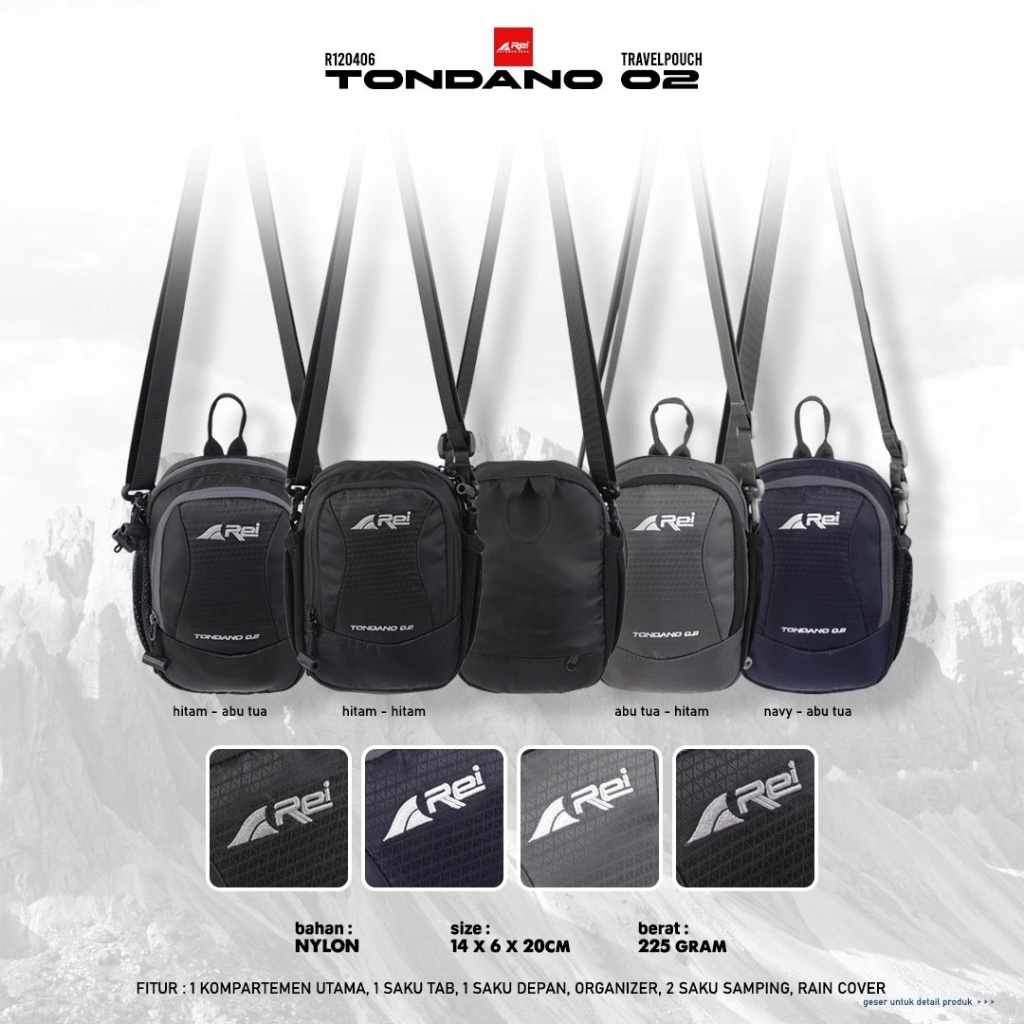 Travel Pouch / Tas Selempang Pria Tondano 02 Arei Outdoorgear