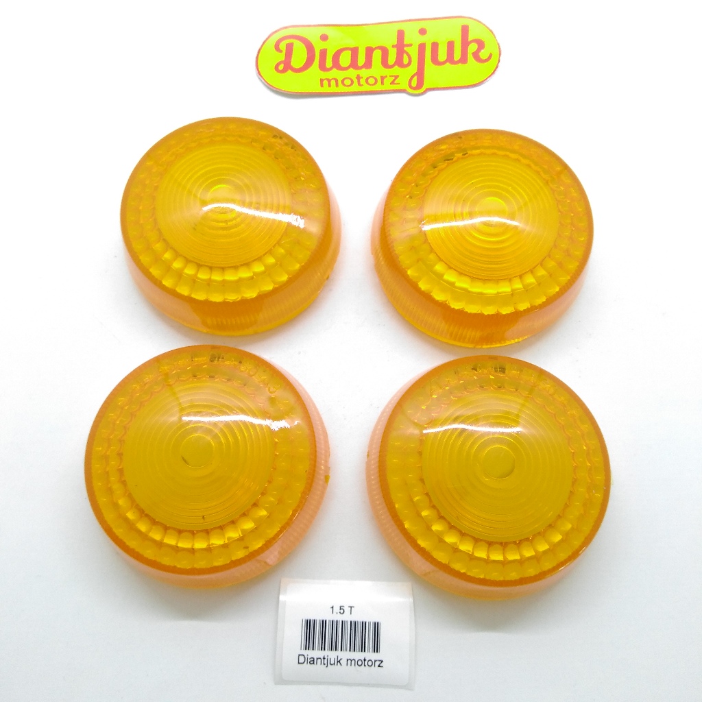 Mica Mika Kaca Lens Lampu Sein Sen Riting Yamaha L2S L2SN L2Super L2 Super New Original NOS