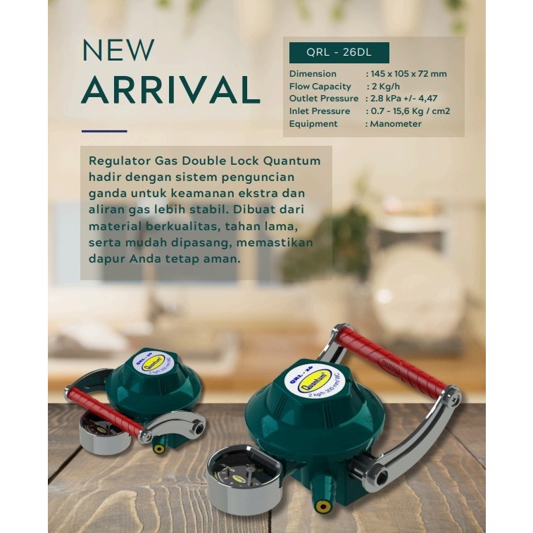 REGULATOR QUANTUM DOUBLE LOCK QRL - 26DL TERBARU