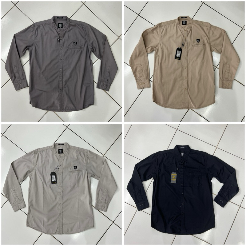 HAWK ENEMY - Kemeja koko pria lengan panjang / Kemko / Pakaian muslim pria