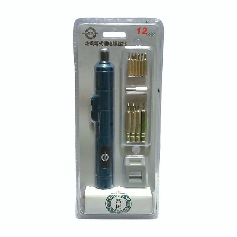 Alat Perbaikan listrik Obeng Elektrik Screwdriver Electric Multifungsi Set Kit Bit Hex Sekrup Metal 