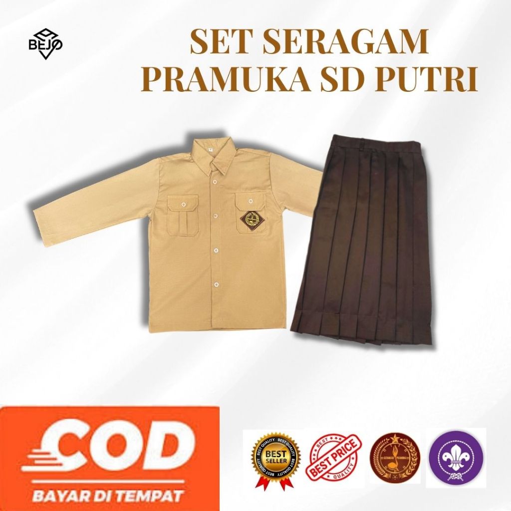 SERAGAM PRAMUKA SET SERAGAM PRAMUKA SD SET SERAGAM PRAMUKA PUTRI SD MURAH