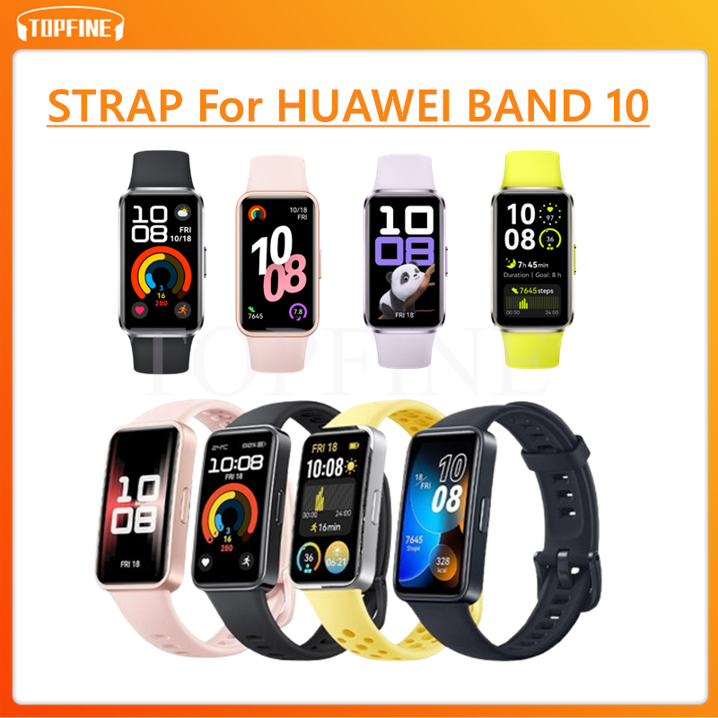 New Huawei Band 10 strap  / Strap Huawei Band 9 Tali Pengganti Huawei Band 8 9 Warna Warni Bahan Sil