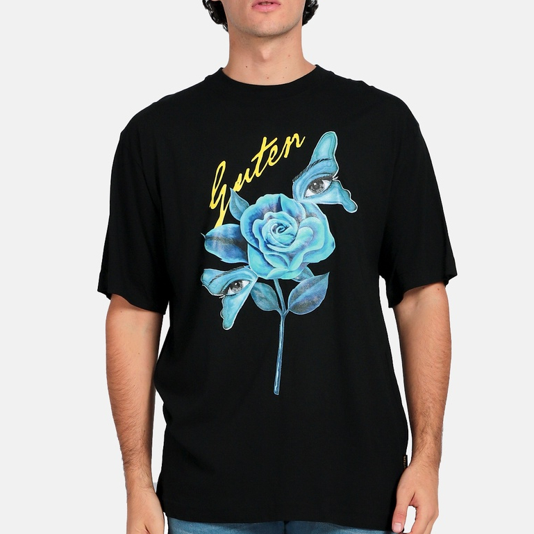 Guten Inc - T-Shirt Graphic Roses Black