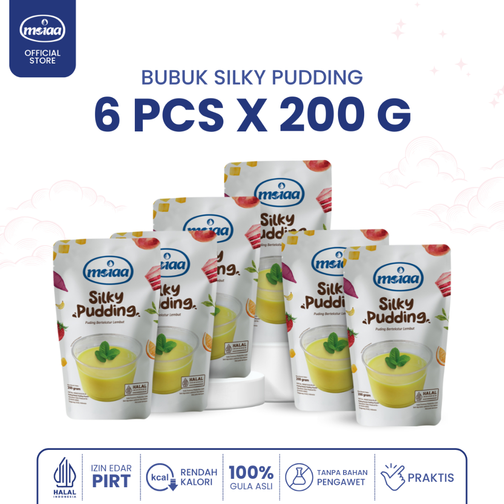 

MOIAA - Paket Hemat 4 - Silky Pudding MOIAA 200 gram Isi 6pcs