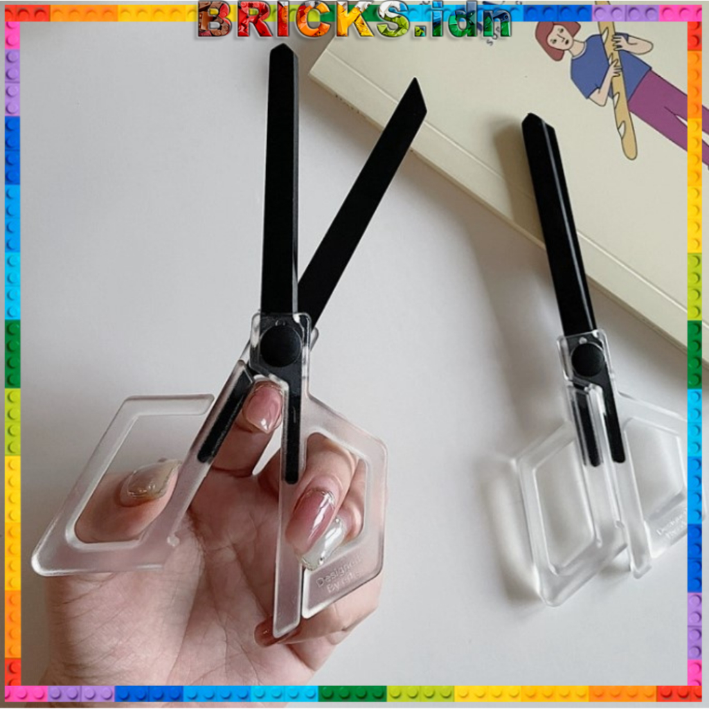 

Gunting Transparan Hitam Aesthetic 2 Ukuran AT15 - Bricks.Idn