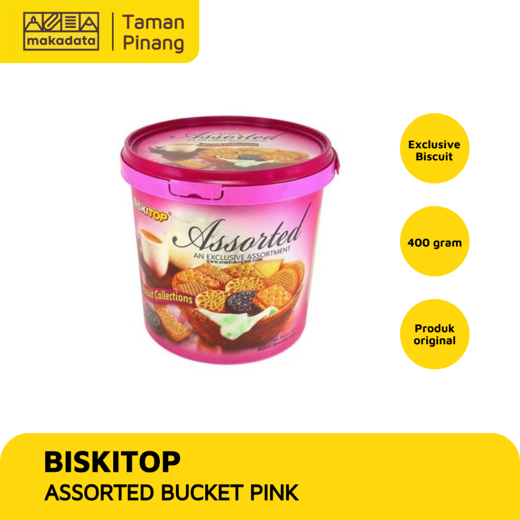 

BISKITOP ASSORTED BUCKET HANDLE PINK 400 GR MURAH