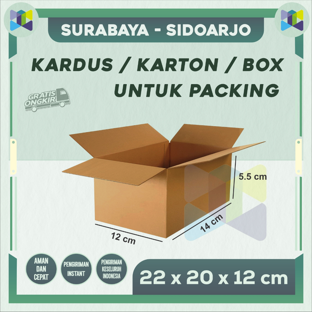 

Kardus Packing 22x20x12 / Box packing / Karton Packing