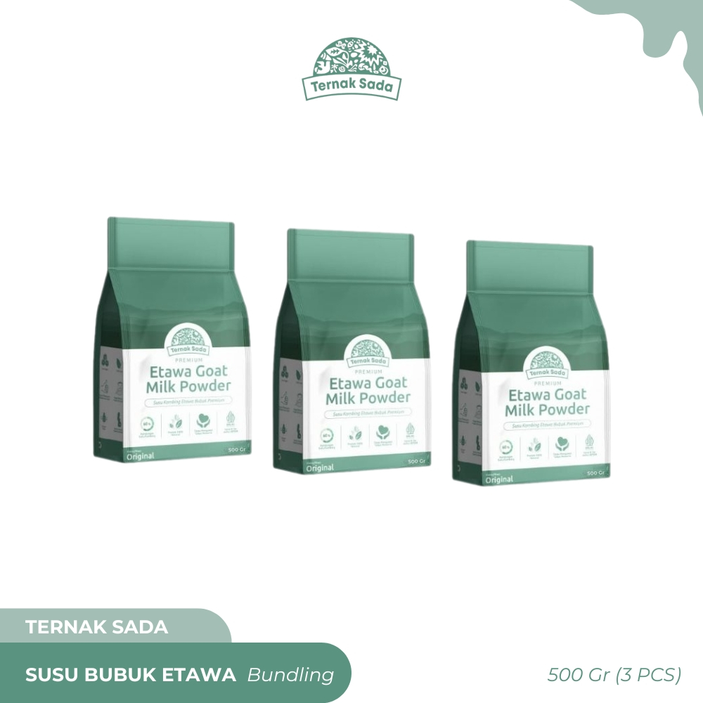 

TERNAK SADA - Susu Bubuk Etawa - Bundling 3 Pcs (500gr)