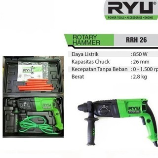 Ryu Rotary Hammer RRH 26 Mesin Bor Beton Ryu