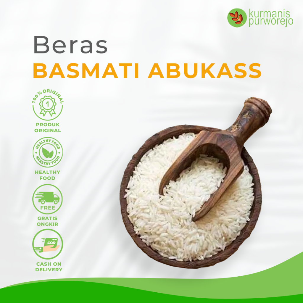 

Beras Basmati Abukass Premium Original 100% Berkualitas