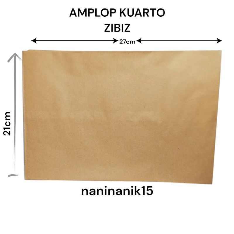 

ECER AMPLOP KUARTO /AMPLOP COKLAT / AMPLOP SURAT UKURAN 21X28 CM