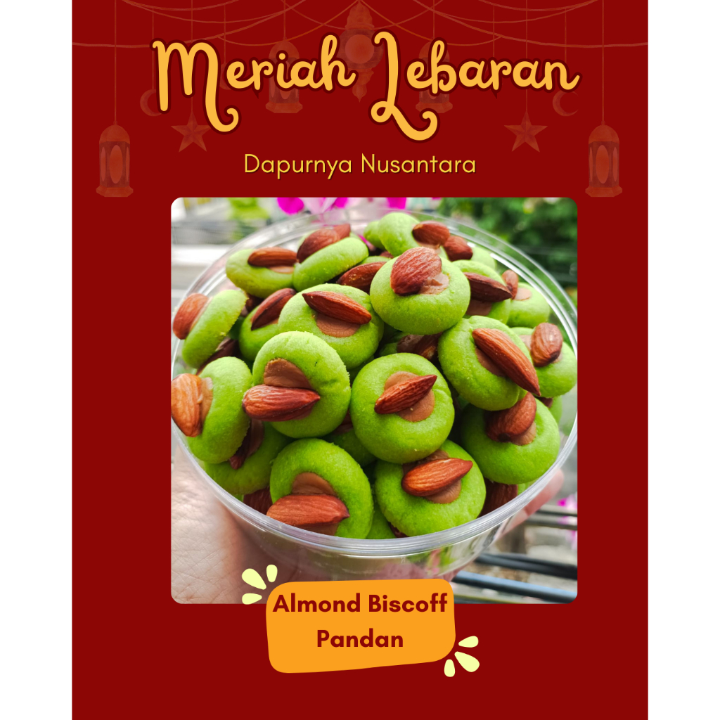 

Meriah Lebaran Dapurnya Nusantara Almond Biscoff Pandan