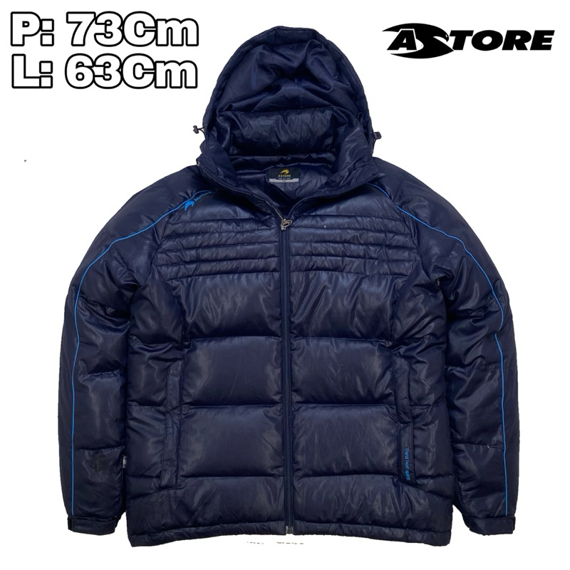 J287 Jaket Bulang Outdoor Casual Astore Winter Navy  Bulu Angsa Winter Musim Dingin Hiking Pendaki G
