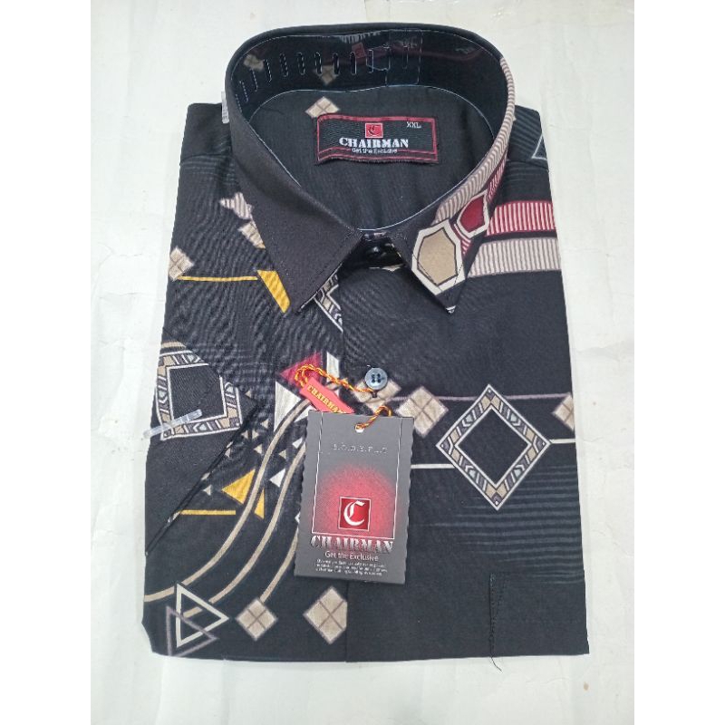 kemeja pria lengan pendek Chairman