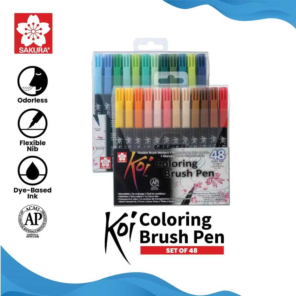 

Gramedia Tunjungan : Sakura Koi Coloring Brush Set 48