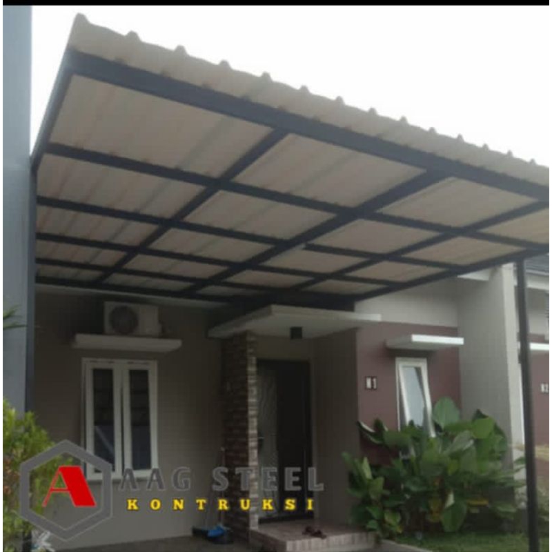 JASA PEMBUATAN & PASANG KANOPI BAJA RINGAN