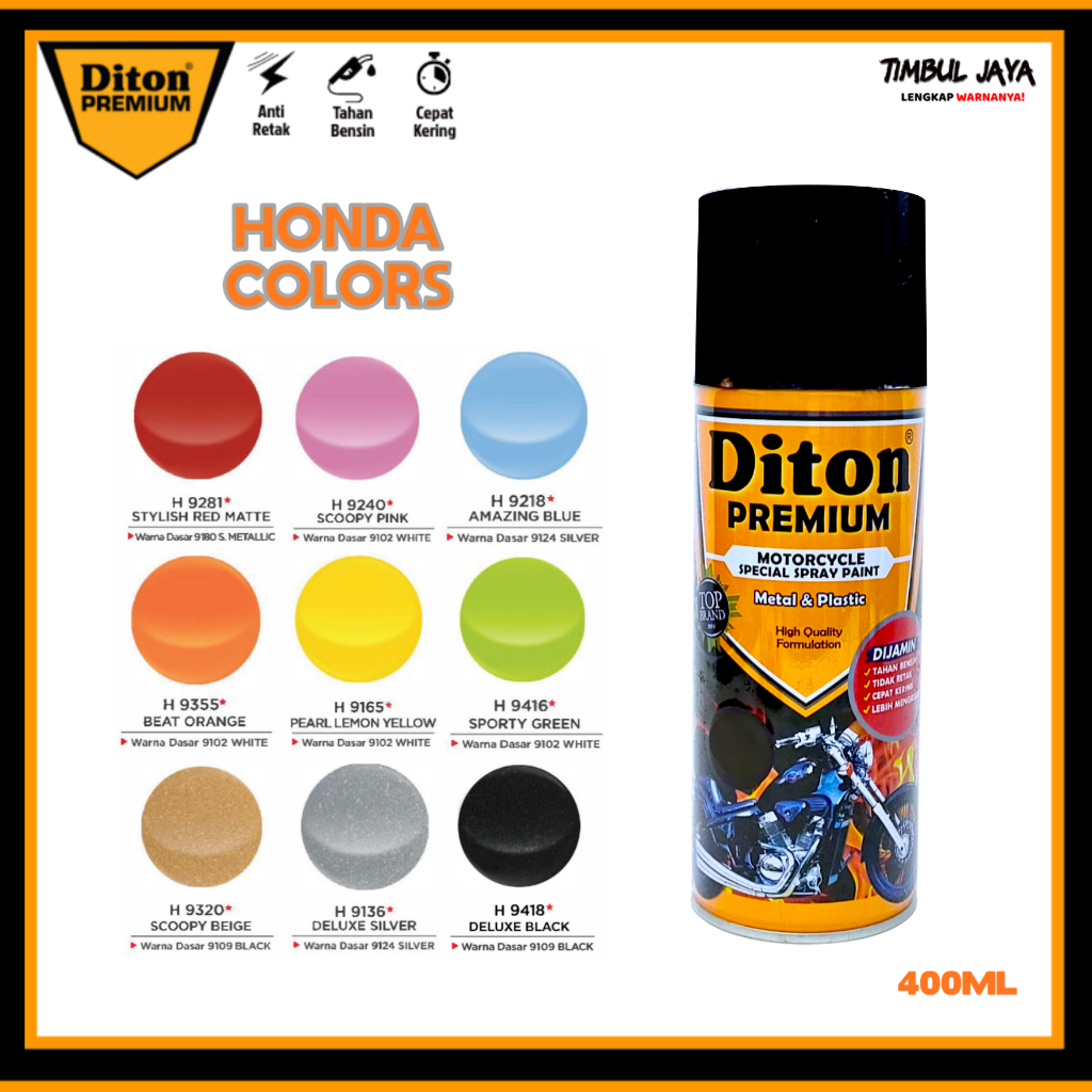 Diton Premium Biru Doff / Merah Doff / Deluxe Silver / Amazing Blue / Stylish Red / Stylish Blue