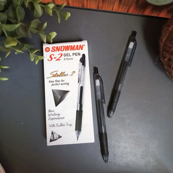 

Snowman Gel Pen S-2 Stellar 2 Black 0.5mm