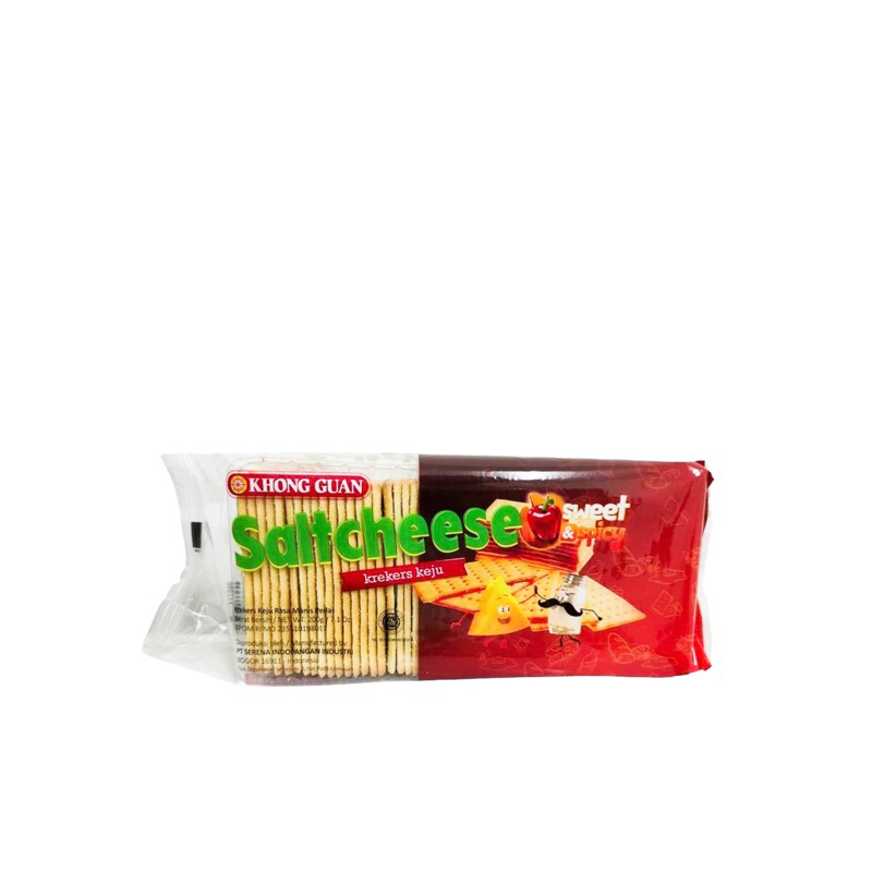 

Khong Guan Saltcheese Crackers Keju Manis Pedas 200 gr
