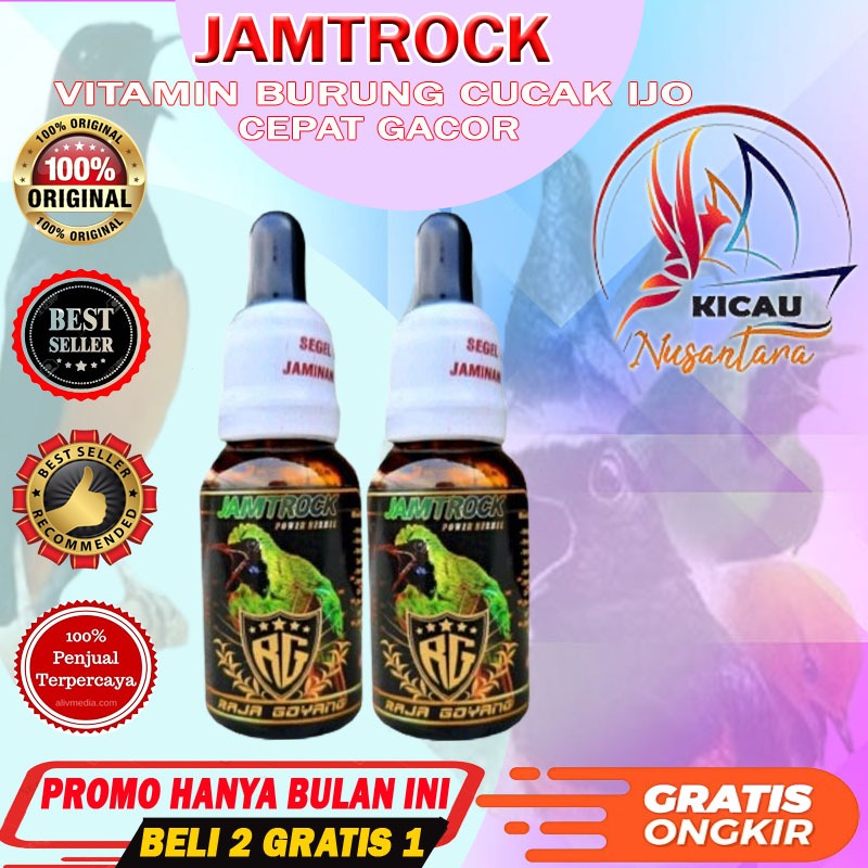 JAMTROCK RG  Vitamin Burung Cucak Ijo Cepat Gacor Penggacor burung cucak ijo