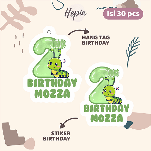 

(30pcs) diecut Hang tag & stiker ulang tahun tema CUTE INSECT/serangga lucu /label tag ulang tahun murah/hang tag ulang tahun/tag souvenir ulang tahun/stiker nama ualang tahun/diecut stiker&tag lucu/