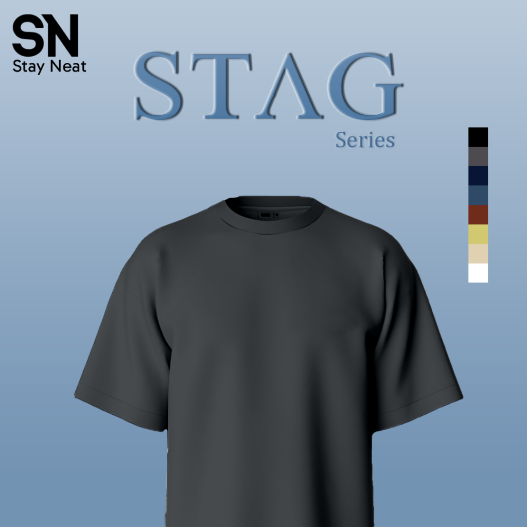 Kaos Polos 20s Oversize | Dark Grey