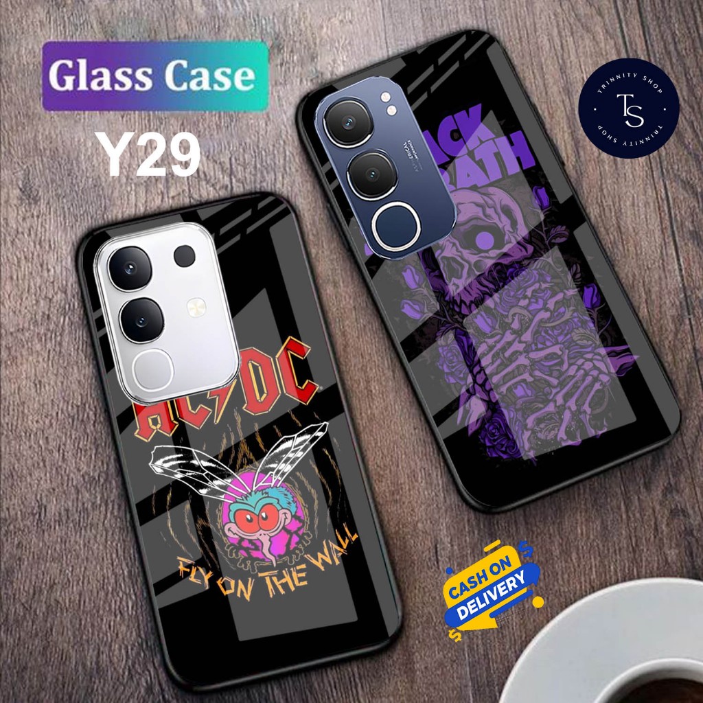 Softcase Kaca For VIVO Y29 (4G) & VIVO Y29 (5G) - Case Handphone For VIVO Y29 (4G) & VIVO Y29 (5G) [
