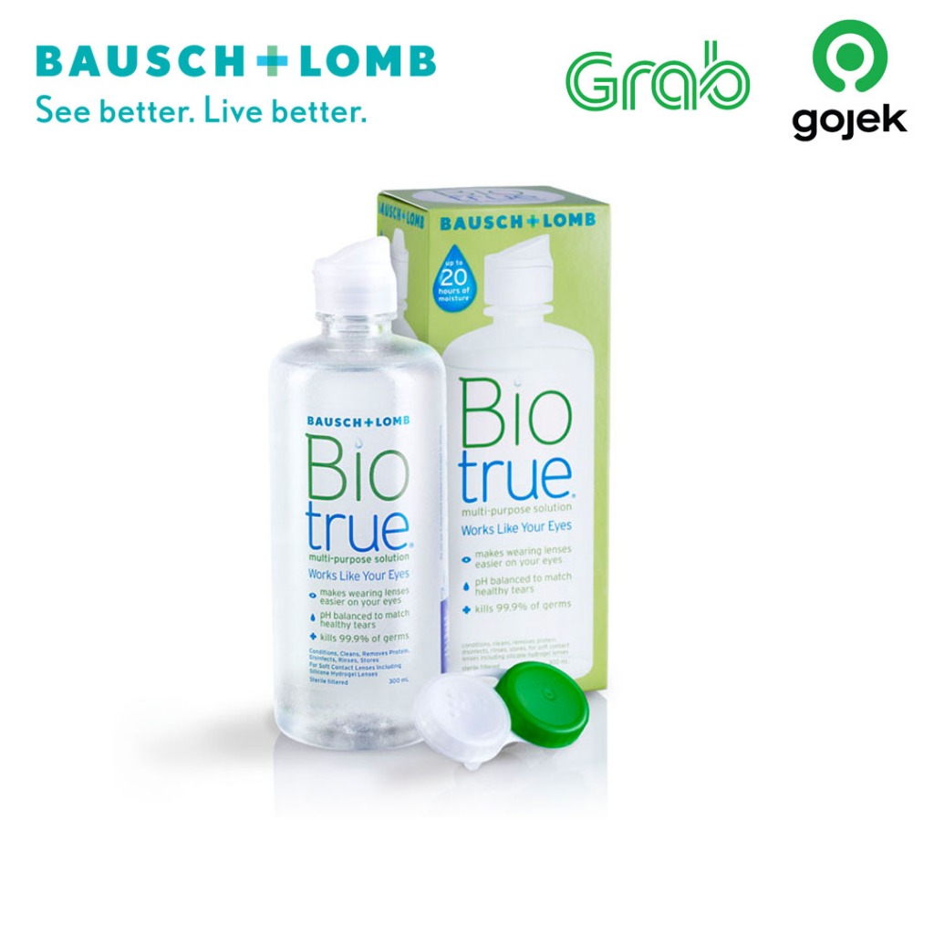 Lensza | BIO TRUE Multi Purpose Solution 300ml | Cairan Softlens Biotrue 300ml by Bausch and Lomb