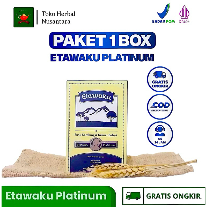 

(COD) ETAWAKU PLATINUM ORIGINAL - SUSU KAMBING BUBUK ORIGINAL UNTUK MASALAH PERNAFASAN DAN SENDI